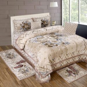 10 pcs Wedding Bedsheet Set with Rugs