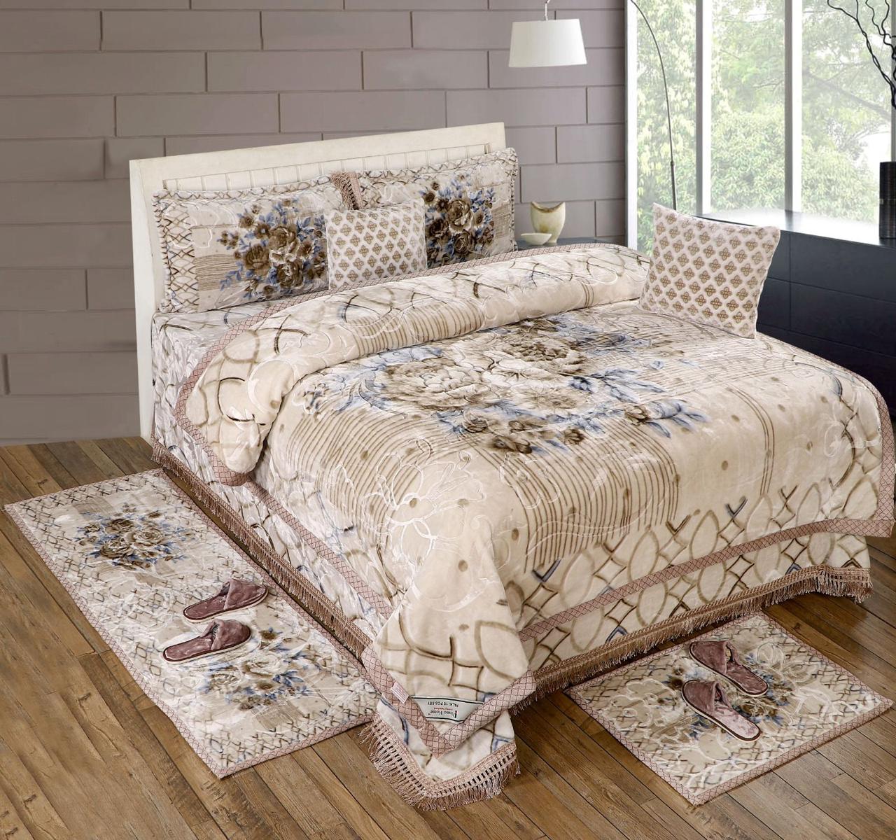 10 pcs Wedding Bedsheet Set with Rugs